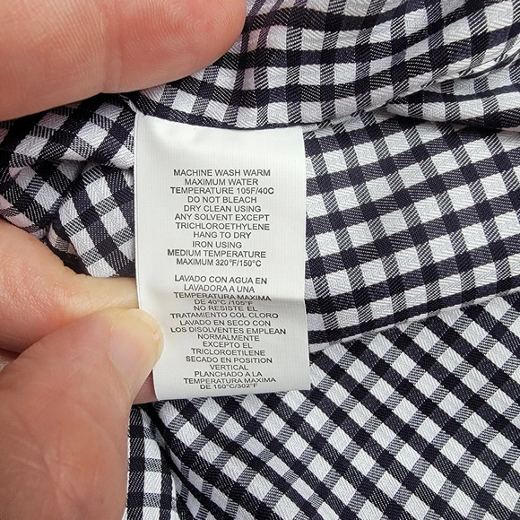 Robert Graham Black White Checked Long Sleeve Button Down Shirt Size 46 / 2XL - Picture 14 of 14